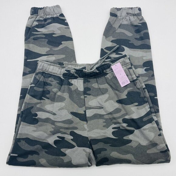 Wild Fable Womens Small High-Rise Fleece Sweatpants Pull On Green Camo $22 154 - Picture 2 of 7